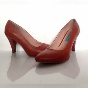 Brown Leather High heels, 7